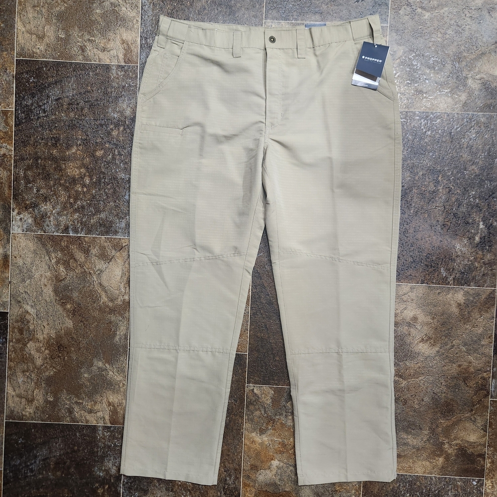 NEW Propper Edgetec DWR Tactical Pants Men's W43" L32.5" Khaki Ripstop Stretch